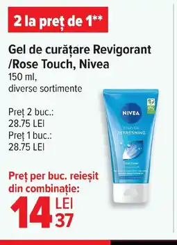 Carrefour Gel de curățare Revigorant /Rose Touch, Nivea Ofertă