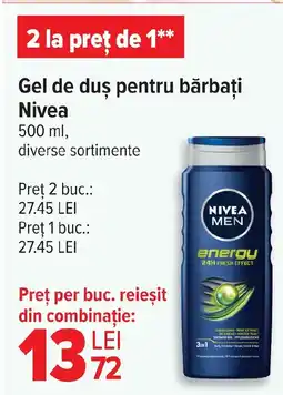 Carrefour Gel de duş pentru bărbați Nivea Ofertă