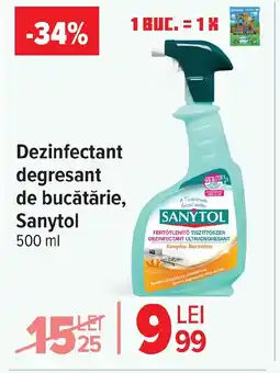 Carrefour Dezinfectant degresant de bucătărie, Sanytol Ofertă