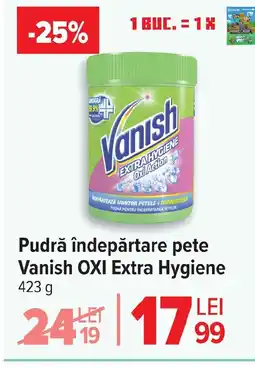 Carrefour Pudră îndepărtare pete Vanish OXI Extra Hygiene Ofertă