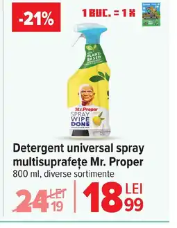 Carrefour Detergent universal spray multisuprafețe Mr. Proper Ofertă