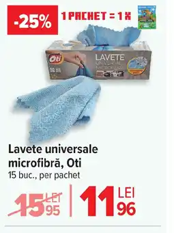 Carrefour Lavete universale microfibră, Oti Ofertă