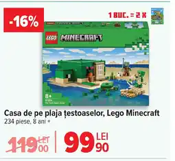 Carrefour Casa de pe plaja țestoaselor, Lego Minecraft Ofertă