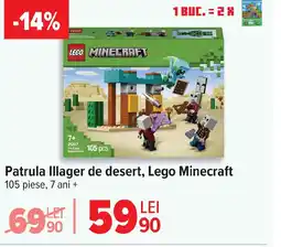 Carrefour Patrula Illager de desert, Lego Minecraft Ofertă