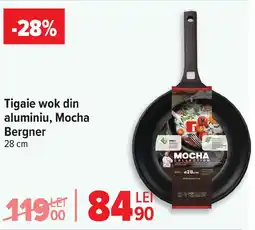 Carrefour Tigaie wok din aluminiu, Mocha Bergner Ofertă