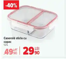 Carrefour Caserolă sticla cu capac Ofertă