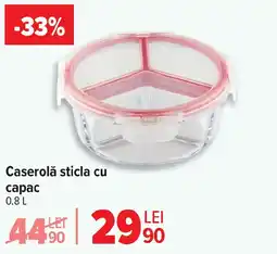 Carrefour Caserolă sticla cu сарас Ofertă