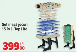 Carrefour Set masă jocuri 15 în 1, Top Life Ofertă