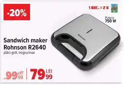 Carrefour Sandwich maker Rohnson R2640 Ofertă
