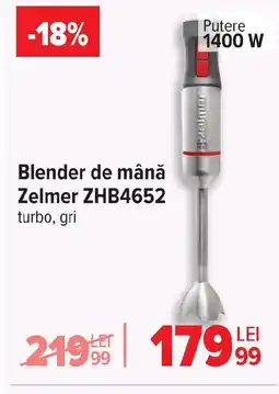 Carrefour Blender de mână Zelmer ZHB4652 Ofertă