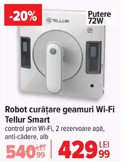 Carrefour Robot curățare geamuri Wi-Fi Tellur Smart Ofertă