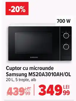 Carrefour Cuptor cu microunde Samsung MS20A3010AH/OL Ofertă