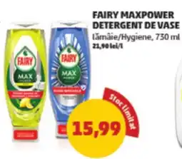 Penny Fairy Maxpower detergent de vase Ofertă