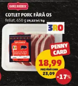 Penny Cotlet porc fără os Ofertă