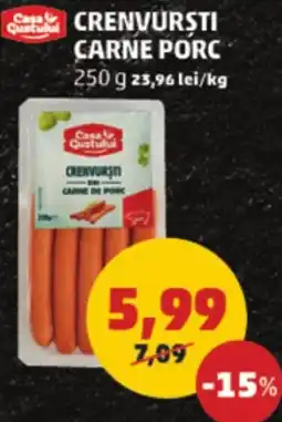 Penny Crenvursti carne porc Ofertă