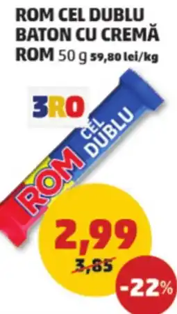 Penny Rom cel dublu baton cu cremă rom Ofertă