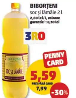 Penny Biborțeni soc şi lămâie Ofertă