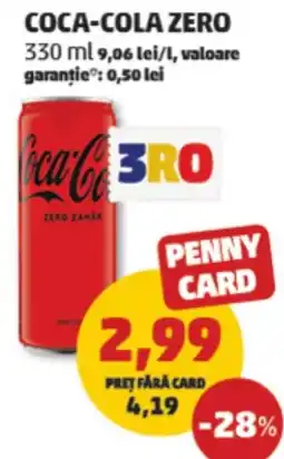 Penny Coca-cola zero Ofertă