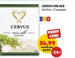Penny Cervus vin alb demisec Ofertă