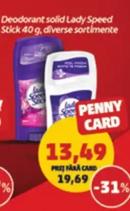 Penny Deodorant solid Lady Speed Stick Ofertă