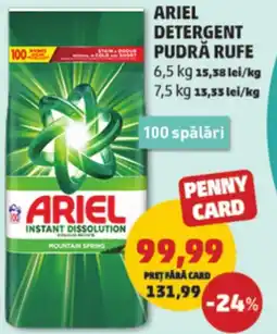 Penny Ariel detergent pudră rufe Ofertă