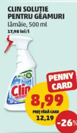 Penny Clin soluţie pentru géamuri lămâie Ofertă