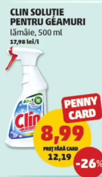 Penny Clin soluţie pentru géamuri lămâie Ofertă