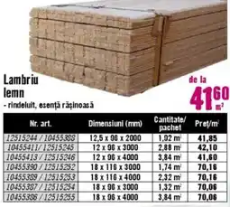 Hornbach Lambriu lemn Ofertă