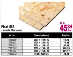 Hornbach Placă OSB Ofertă