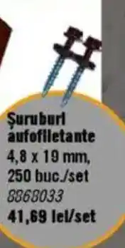 Hornbach Şuruburi aufofiletante Ofertă