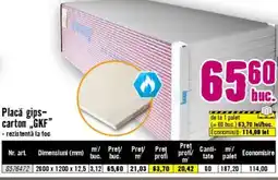 Hornbach Placă gips- carton „GKF" Ofertă