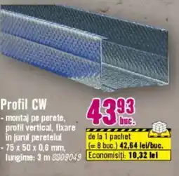 Hornbach Profil CW Ofertă
