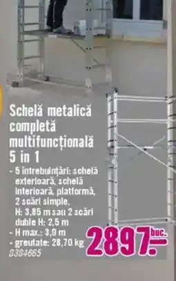 Hornbach Schelă metalică completă multifuncțională 5 in 1 Ofertă