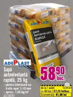 Hornbach Şapǎ autonivelantă rapidă Ofertă