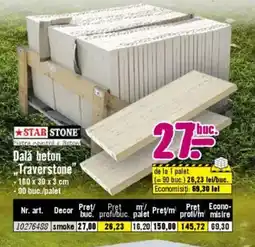 Hornbach Dala beton Traverstone" Ofertă