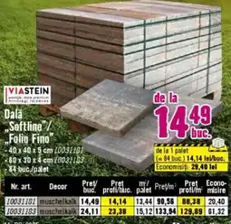 Hornbach Dala Softline"/ „Folio Fino" Ofertă