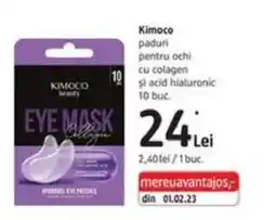 DM Kimoco paduri pentru ochi cu colagen şi acid hialuronic Ofertă