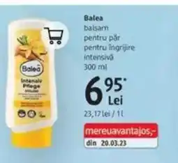 DM Balea balsam pentru păr pentru ingrijire intensivä Ofertă
