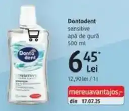 DM Dontadent sensitive apa de gură Ofertă