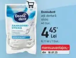 DM Dontodent ață dentară sticks Ofertă