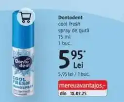 DM Dontodent cool fresh spray de gură Ofertă