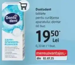 DM Dontodent tablete pentu curățarea aparatului dentar Ofertă