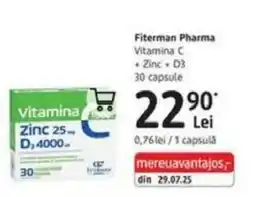 DM Fiterman Pharma Vitamina C+ Zinc+ D3 Ofertă