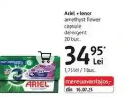 DM Ariel +lenor amethyst flower capsule detergent Ofertă