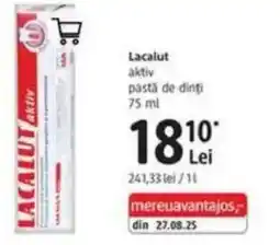 DM Lacalut aktiv pasta de dinti Ofertă