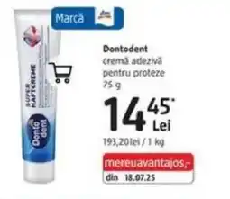 DM Dontodent cremă adezivă pentru proteze Ofertă