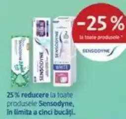 DM Sensodyne, in limita a cinci bucăți. Ofertă