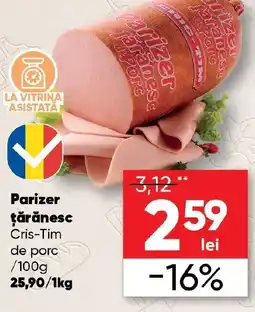 PROFI Parizer ţărănesc Cris-Tim de porc Ofertă