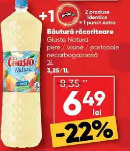 PROFI Băutură răcoritoare Giusto Natura pere/vişine / portocale necarbogazoasă Ofertă