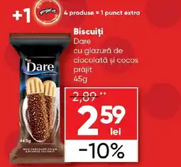 PROFI Biscuiţi cu glazură de ciocolată şi cocos prăjit Ofertă